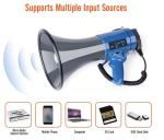 50W Army Microphone Bullhorn Handheld Megaphone Bullhorn With Music Microphone