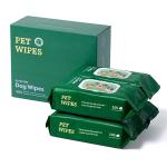 Lavender Scent Pet Wet Wipes Hypoallergenic Dog Wipes 400 Count Customized Logo