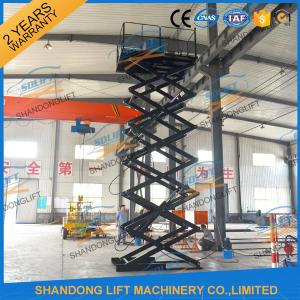 China 500kgs 10M Hydraulic Heavy Duty Scissor Lift Vertical Material Scissor Lift Platform With CE factory