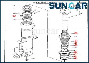 China 4217004 Bucket Repair Seal Kits 70D Deere Hydraulic Cylinder Sealing Kit factory
