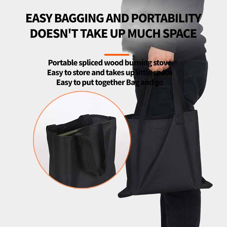 Embroidery or Printing Fire Pits Portable Wood Burning Stove for Camping and Hiking