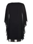 Black Or Purple Elegant Custom Women's Dresses Plus Size In Chiffon Quality With