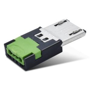 V8 Crimping USB B 4 Pin Micro Connector With 10000-15000 Times Durability