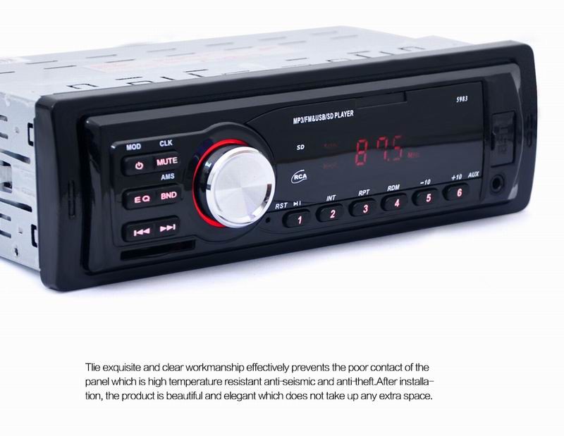 Ouchuangbo car mp3 media player audio stereo with radio USB SD aux 5v charing