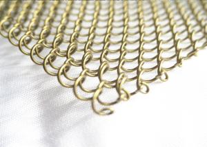 China Durable Metal Mesh Drapery Restaurant Hotel Fireplace Spark Screen Mesh Curtains 6x6mm factory
