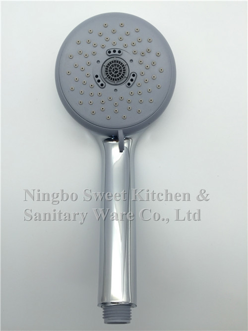 hot sale ABS material chrome plating five functions shower head hand shower rain shower sanitary ware accessories