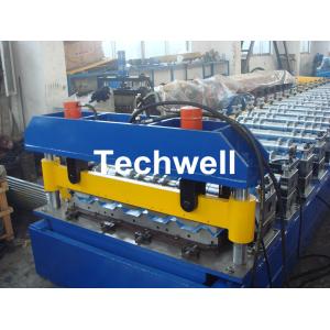Hydraulic cutting Metal Roofing Cold Roll Forming Machine 13 - 22 Stations TW27