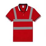 Reflective Safety Hi Vis Polo Shirt OEM breathable quick dry short sleeve work