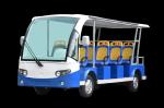 Colorful 11 Passengers Electric Shuttle Bus Electric Vehicle Powered By 6V