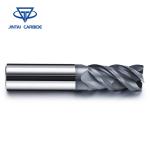 Carbide 4 Flutes Milling Cutters , Machining End Mills CNC Mill Machine
