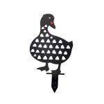 Powder Coated 2mm Garden Metal Ornaments 15cm Metal Chicken Lawn Ornaments