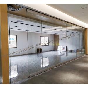 China 48'' Office Internal Glass Partition Walls , ISO 3834 Aluminium Glazed Partition factory