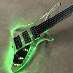 High quality LED light acrylic electric guitar rosewood fingerboard, free