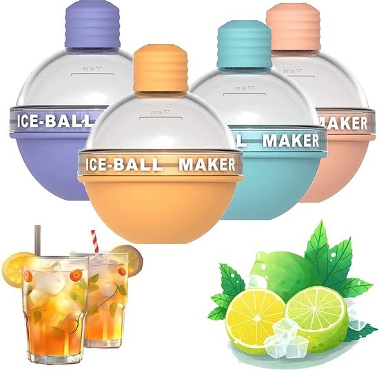 2.5 Inches Silicone Ice Molds Cocktails Whiskey Ice Ball Maker
