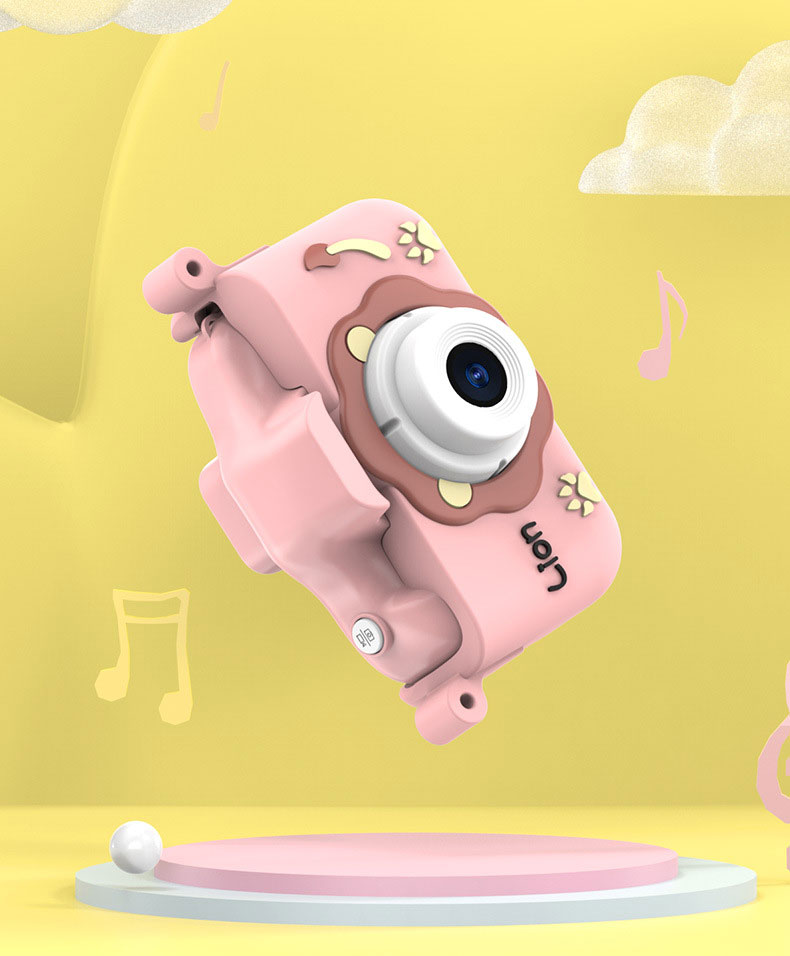 Flip-up Lens Children's Camera ABS Material for 3-12 Years Old Boys Girls Kids Camera