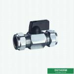 Nickel Plated Customized Mini Forged Brass Ball Valve Female Threaded Brass Ball