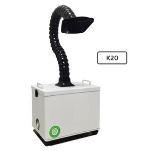 China High Efficiency K20 Smoke Purification Portable Fume Extractor Soldering Welding Fume Absorber Cleaner Dust factory