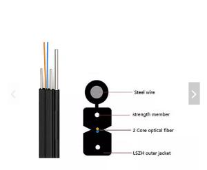 China GJYXFCH Outdoor Self Supporting Fiber Optic Cable FTTH Drop Cable Single Dual Core factory