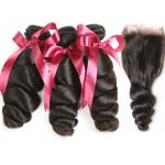 12A Grade Peruvian Hair Weave Unprocessed Raw Loose Wave Virgin Hair Extension
