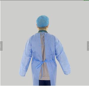 China Non Woven Fabric Breathable 120cm Disposable Medical Isolation Gown factory