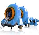 450-1000 RPM Hydroturbine Generator for Various Water Heads Steel / Stainless