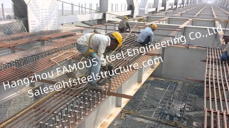 Hot Dip Galvanized Delta Bridge Pre-Cambered Project Fabricator Design Construction
