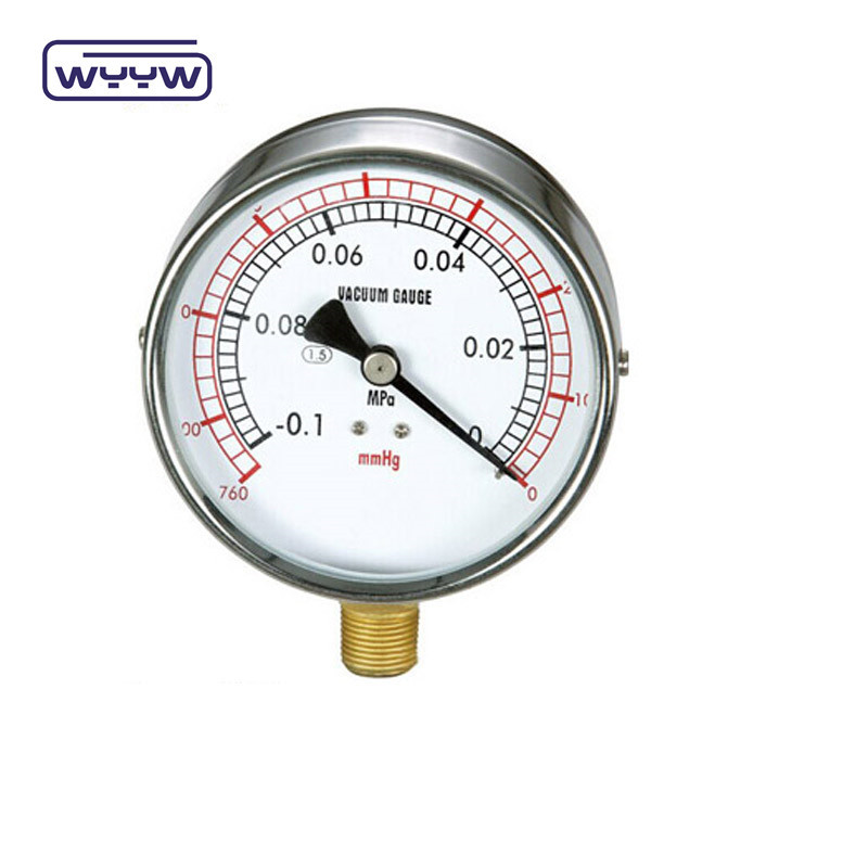Radial or Back Mount Vacuum Gauge Dry No Oil