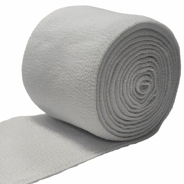 Nylon Woven Elastic Soft Waistband Super Wide White Color For Garments And Packaging