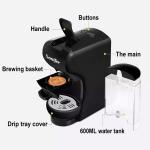 Commercial Casual Food Capsule Coffee Machine With 0.6L Water Tank