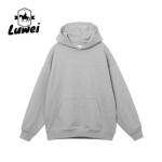 Embroidery Custom Quality Gym Sports Polyester Washed Oversize Sweatshirt White