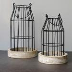 Farmhouse Style Candle Lanterns Bottle Design Iron ART Style Candle Holder For