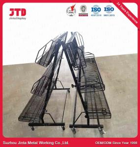 China 180cm 7 Layers Wire Display Shelving 90kgs Chrome Shelving With Wheels factory