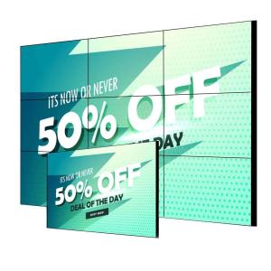 China Ultra Narrow Edge UHD LCD Splicing Screen 55 Inch 3.5mm Indoor Video Wall Display factory