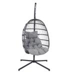 Steel Frame W100xL95xH200cm Patio Garden Swing Hanging Chair for Outdoor