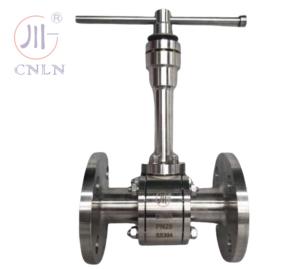 China Manual Flanged SS304 Or SS316 Customize Pressure Cryogenic Ball Valve DN25 PN40 factory