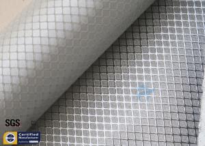 China Silver Coated Fabric Aluminized Fiberglass Cloth 0.2MM 260℃ Decoration factory