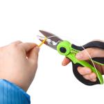 KS-K2 Fiber Optic Kevlar Cutter Stainless Steel Blade Fast Crimping Scissor