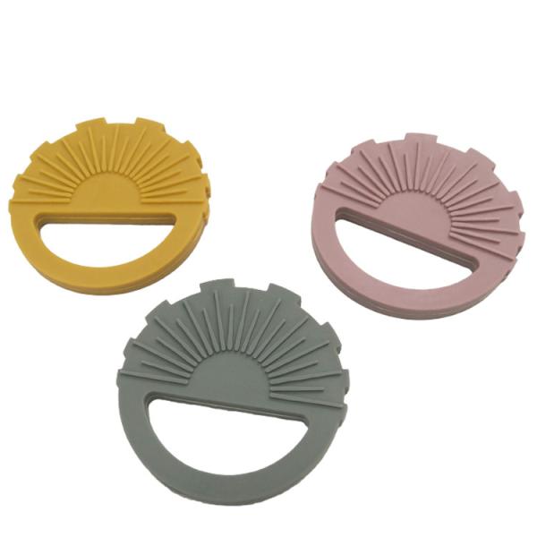 China FDA Approved BPA Free Teether Sun Design Silicone Material For Toddler factory