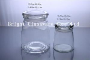 China Clear different size glass candle jar factory