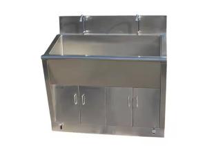 China 1-1.2mm Stainless Steel Thickness Customized Hands Free White / Grey Wash Sink factory
