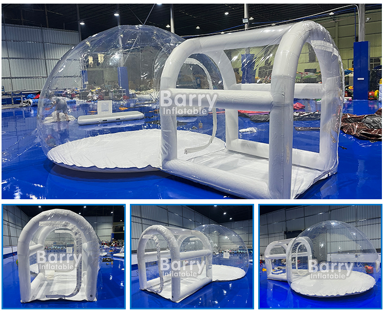 Professional QC Department Inflatable Tunnel Tent with Double Stitching Technology