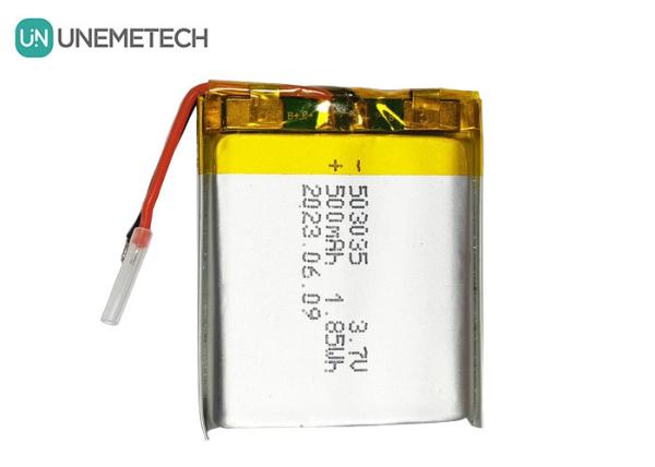 500mAh Lithium Polymer Battery 503035 3.7V LiPo Rechargeable Battery For