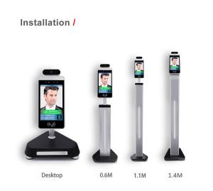 China Office Building CE H.264 Face Recognition Infrared Thermometer factory