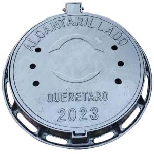 China A15 Ductile Iron Manhole Cover Square Airtight 600mm Diameter EN124 factory