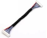 Television LVDS Wire Harness Black , 220mm Radio Wire Harness Fot High