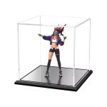 Clear Acrylic Display Case Assembled Cube Display Box Stand Dust-proof