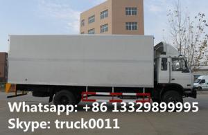 China 4x2 dongfeng 8 ton to 15 ton refrigerated van, hot sale best price Cummins 170hp dongfeng brand refrigerated truck factory