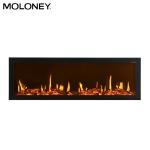 128cm Linear Flush Mount Electric Fireplace Single Color Fire Display Video