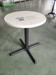 Compact Design Cast Iron Restaurant Table Bases Dia 3" Column For Outdoor