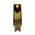 Sliding gate roller GW601 Y Groove，Galvanized, Iron, Single bearing